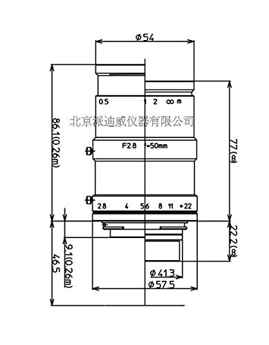 LM50LF kowa 鏡頭 物鏡 Nikon F接口專用低畸變鏡頭 顯微鏡物鏡 LM50LF kowa 鏡頭 物鏡 Nikon F接口專用低畸變鏡頭 顯微鏡物鏡