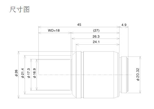 奧林巴斯物鏡 超長工作距離平場消色差物鏡 SLMPLN 奧林巴斯物鏡 超長工作距離平場消色差物鏡 SLMPLN