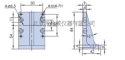 PJK02 直角固定塊 L型固定件 連接件 硬鋁材質 高84mm 寬42mm