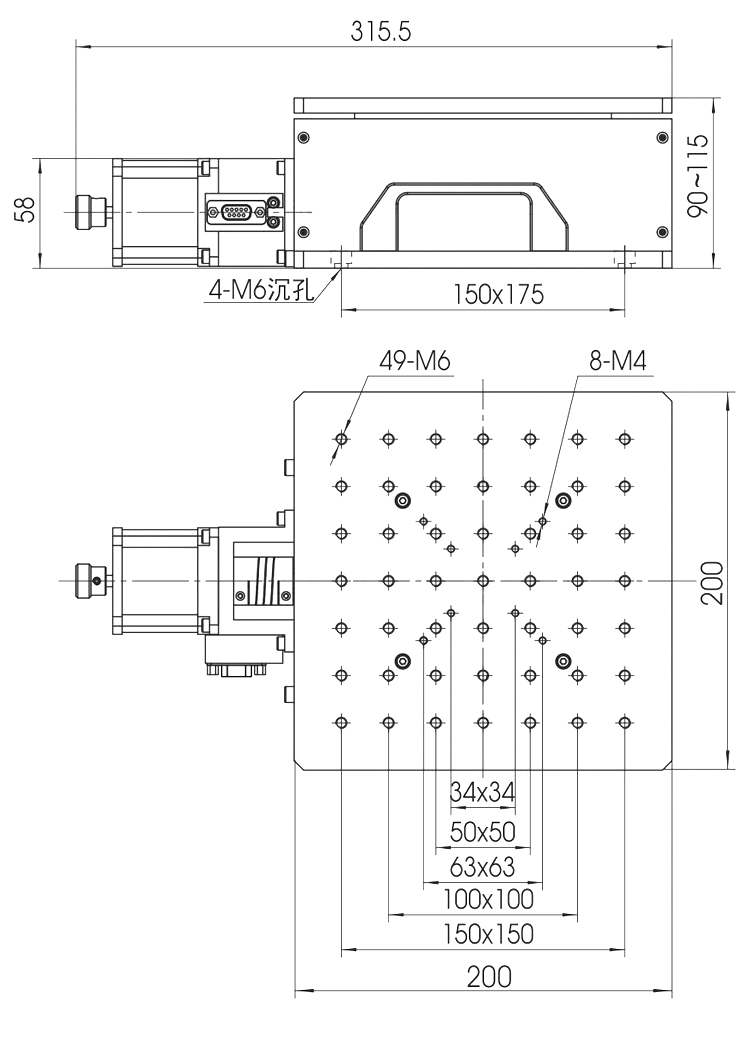 精密型升降臺電控垂直升降臺Z軸高低調(diào)節(jié)滑臺位移調(diào)節(jié) 精密型升降臺電控垂直升降臺Z軸高低調(diào)節(jié)滑臺位移調(diào)節(jié)