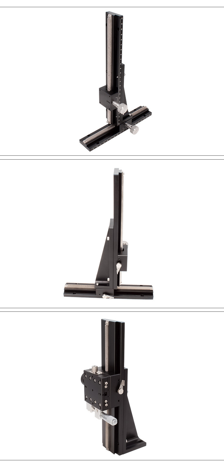 PT-DN25長行程燕尾槽齒輪齒條滑臺 手動平移臺 精密位移微調(diào)架