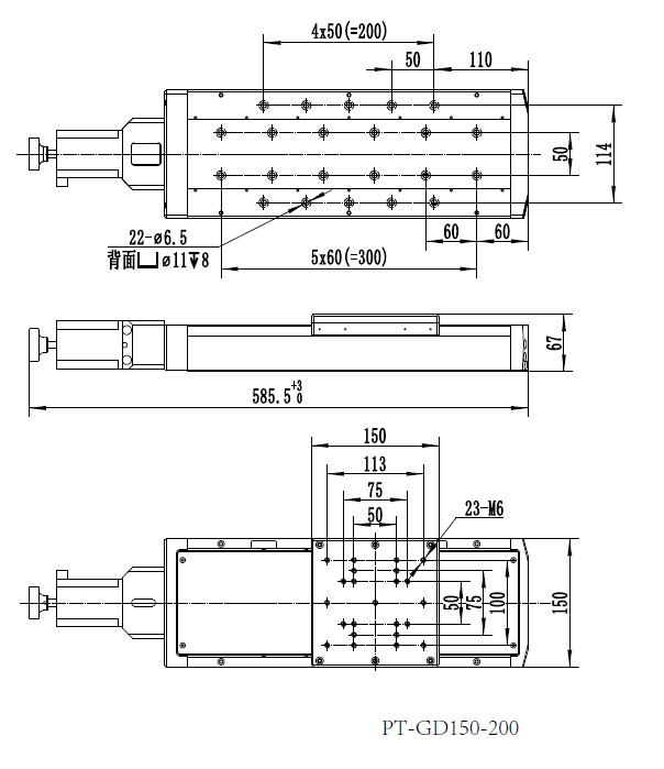 PT-GD150(201)四維電動調(diào)節(jié)平臺 平移升降旋轉(zhuǎn)四維組合位移臺