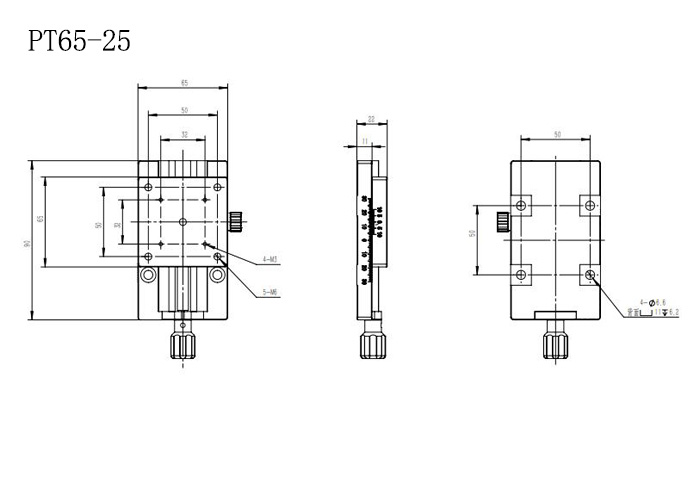 PT65系列燕尾槽直驅(qū)手動(dòng)平移臺(tái)一維手動(dòng)微調(diào)滑臺(tái)大行程精密位移臺(tái)