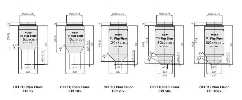 尼康CFI60遠場校正亮場鏡頭 有顏色再現(xiàn)能力 無應(yīng)變