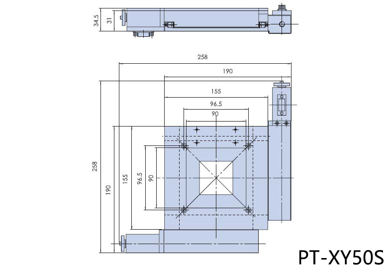 PT-XY50 電動整體組合臺 雙軸電動滑臺 電動位移臺 平移臺 50行程 PT-XY50 電動整體組合臺 雙軸電動滑臺 電動位移臺 平移臺 50行程