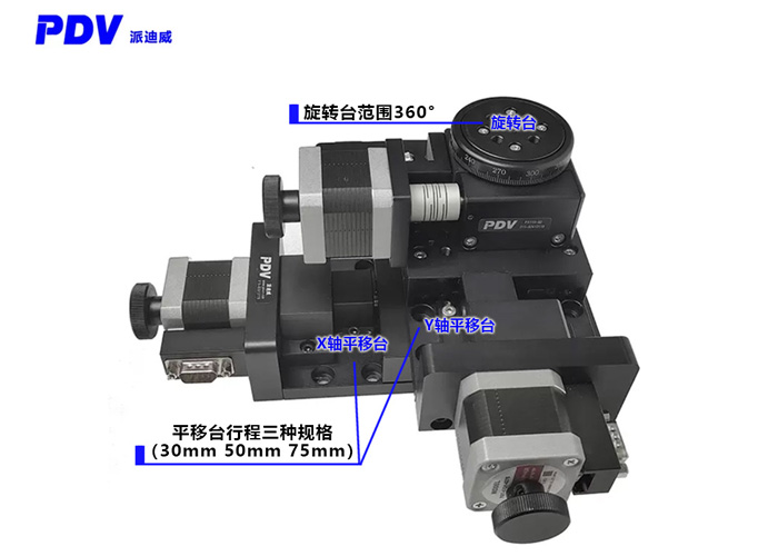 三維組合臺(tái)高精度位移臺(tái)電動(dòng)平移滑臺(tái)電動(dòng)旋轉(zhuǎn)臺(tái)