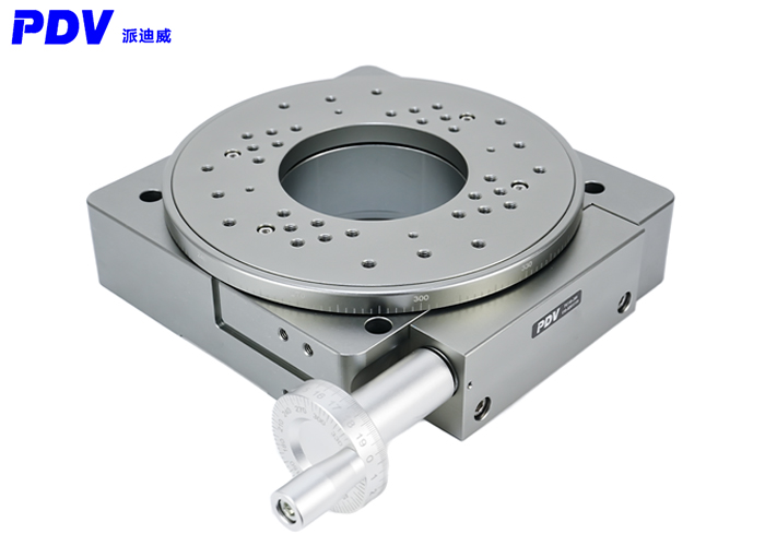 手動旋轉(zhuǎn)臺 蝸輪蝸桿 位移臺 定位臺 分度盤PSD110-200(手動）