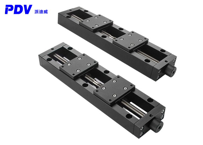 X軸左右簡易調(diào)整正反牙絲桿螺紋換向微調(diào)位移滑臺PT-LS6150